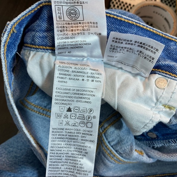 Levi’s Small High rise wedgie straight leg jeans in luxor size 28 - Picture 12 of 16